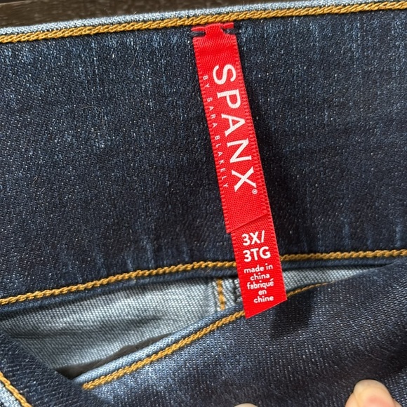 Spanx 26” inseam pull on boot cut tummy control Jean size 3X - Picture 5 of 7